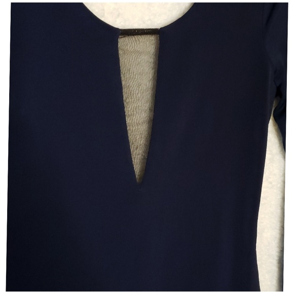 BCBGeneration | Long Sleeve Navy Bodysuit - Picture 3 of 5